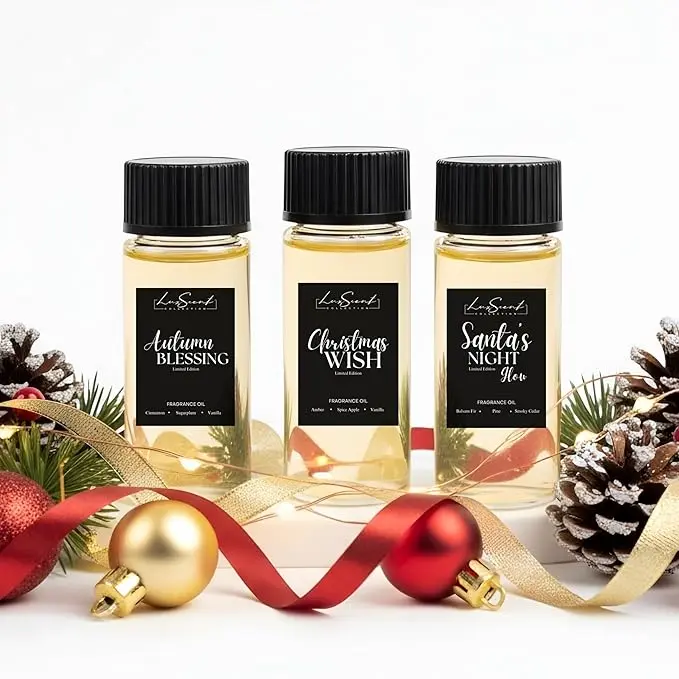 Christmas Scent Oils for Aroma Diffusers 3-Pack 50ML Each
