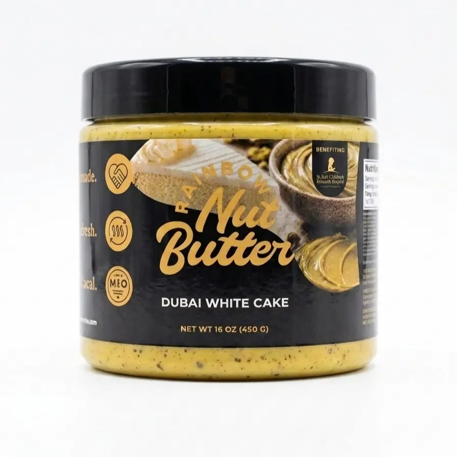 Dubai White Birthday CAKE Pistachio Cream with Crunchy Kataifi Chocolate Snack Treat