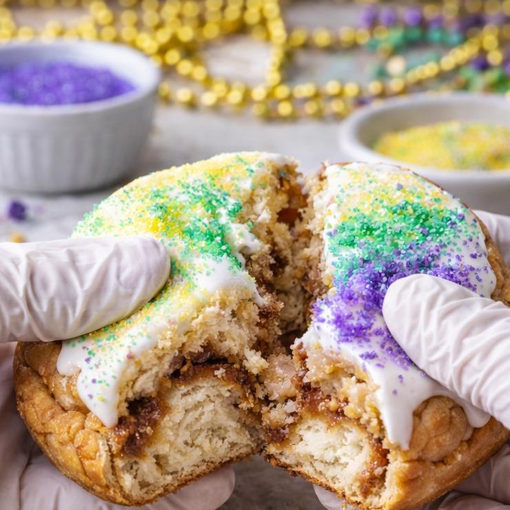 King Cake Cinna Roll Dessert