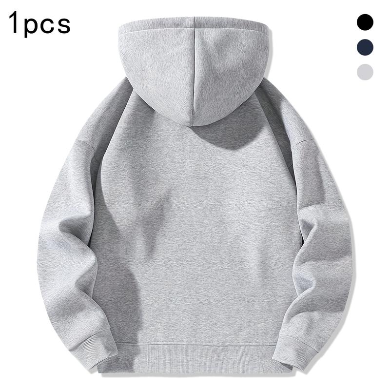 Men's spring and autumn half-zip hooded sweater, fashionable and versatile, single-piece casual half-zip sweater, ultra-fashionable hoodie