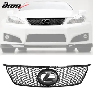 Grill Black Mesh Hood Grille for Lexus IS250 IS350 2006-2008 ABS