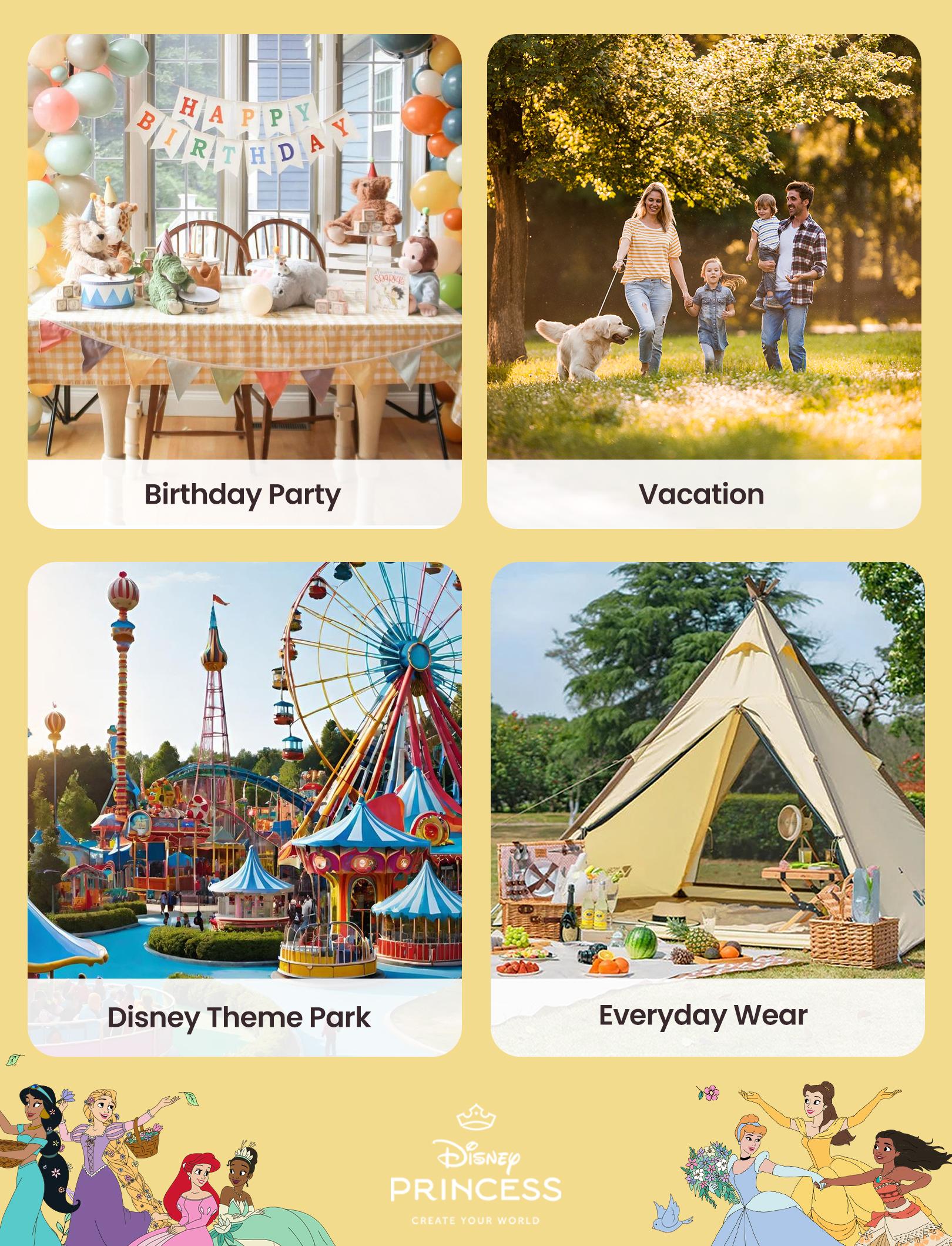 Disney Princess & Minnie Mouse Girls Dress Collection – 5 Unique Styles: Ariel, Snow White, Cinderella, Minnie Mouse Tulle & Sundress Sets for Toddler & Big Kids (2T-14Y)