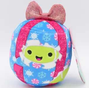 ChewMees by Squishmallows – Hasina the Present 4" Plush Dog Toy with Tag