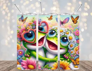 20 OZ *BLUE TOOTH* Insulated Skinny Tumbler with Straw Double-Walled for Hot & Cold Beverages Includes Straw for Outdoor Activities Bottled