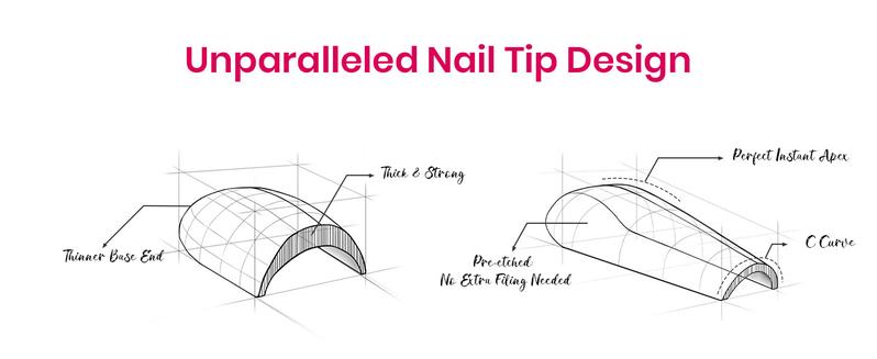 Beetles Tipex Instant Apex Nail Extension Tips Kit Almond/Coffin/Square/Oval/Stiletto/Squaoval Shape Thick Acrylic Nail Flat Nails Manicure Gel press ons Nail Art DIY Nails Art  Nail Glue Easter Nail Designs SpringVacation Nails newyearnewme valentinesday