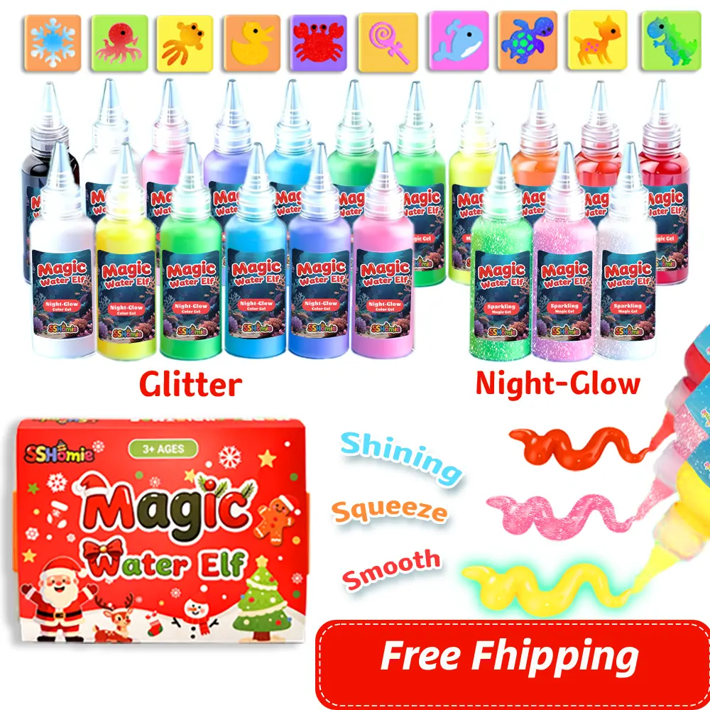 Magic Water Elf Toy Kit with Magic Gels, Molds - Imaginative Play, Christmas Gifts, Birthday Gifts, Party Favors, and Family-Friendly DIY STEM Projects
