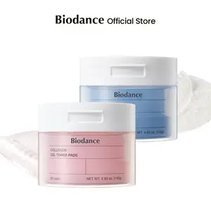 [Biodance Official] Collagen&Ceranol Gel Toner Pads DuoㅣToner Pads Bundle, Jelly Toner Pads, Firming, Tightening, Hydrating (60ea*2)