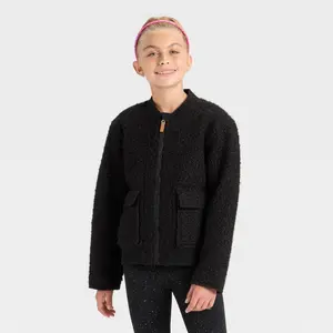 Girls' Fleece Aviator Jacket - Cat & Jack