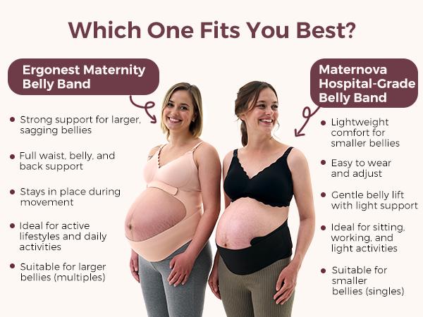 Momcozy Pregnancy Belly Band YB002 - Comfortable Fit for Pregnant Women, Ideal for Support and Comfort