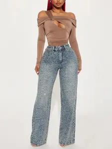 Turning The Page Embellished Wide Leg Jeans - Medium Wash Turning The Page Embellished Wide Leg Jeans - Medium Wash