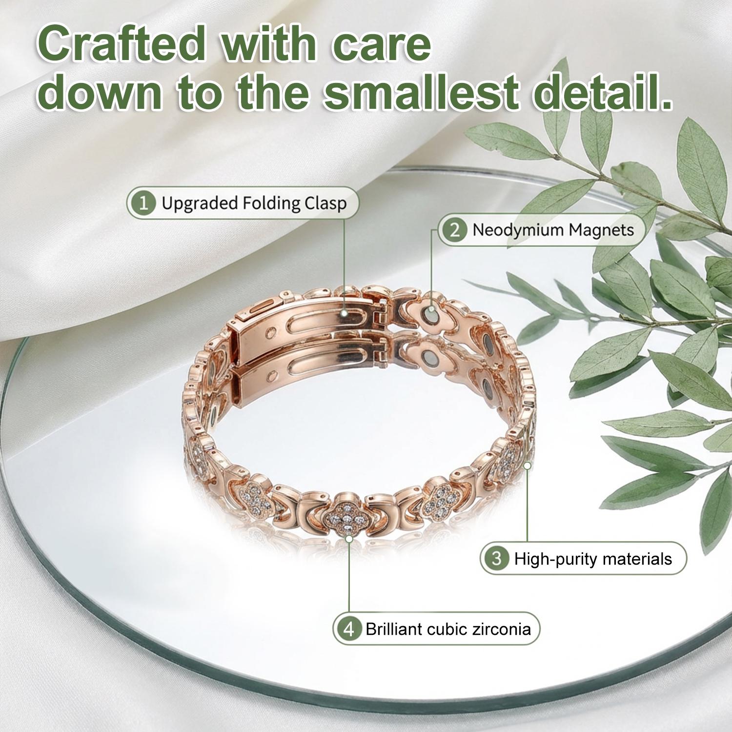 PUKEGM Copper Bracelets for Women Pure Copper Magnetic Bracelet with 3500 Gauss Effective Magnets Trendy Stack Bangle Stretch Bangle Modern Fashion Accessories Jewelry Gift PUKEGM Copper Bracelets for Women Pure Copper Magnetic Bracelet with 3500 Gauss Effective Magnets Trendy Stack Bangle Stretch Bangle Modern Fashion Accessories Jewelry Gift