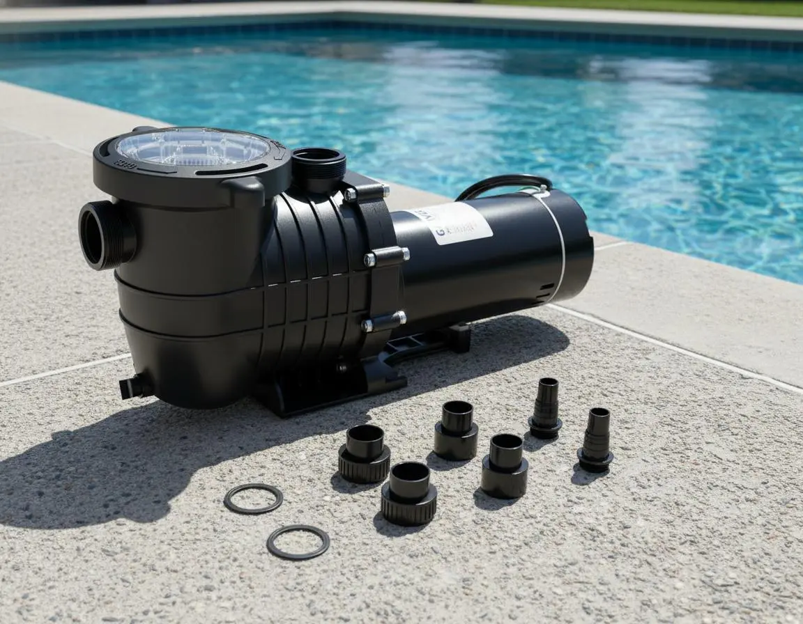 Garvee Upgraded 1.5 HP Single Speed Pool Pump for Above Ground Pools – 1100W, 110-120V, 6000 GPH Max Stream – Strainer Basket Included – Replacement Pump Accessory