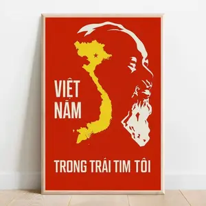 Vietnam In My Heart Poster – Vintage Vietnamese Propaganda Art W
