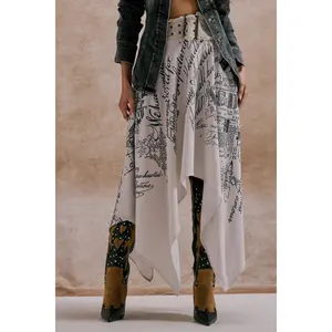 READ ME MIDI SKIRT