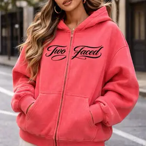 TwoFaced Zip Up Hoodie Unisex Sizes S/M/L/XL