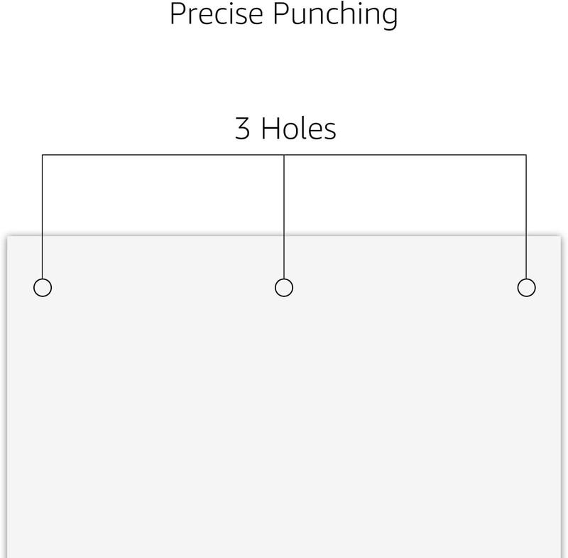 3 Hole Punch, 10 Sheet Capacity, Black 3 Hole Punch, 10 Sheet Capacity, Black