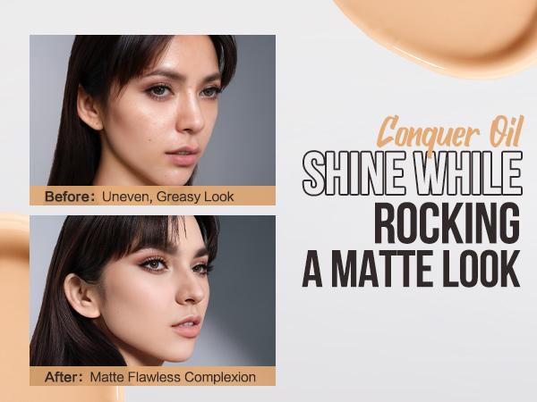 CARSLAN Lasting Air Cushion Cream Face Foundation Makeup, Lightweight, Medium to Full Coverage, Semi-Matte, Long-Lasting Oil Control/Moisturizing Finish Foundation (Refill Included)