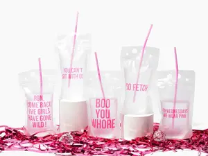 Mean Girls–Inspired Drink Pouches | Viral Party Pack Reusable Drink Bags
