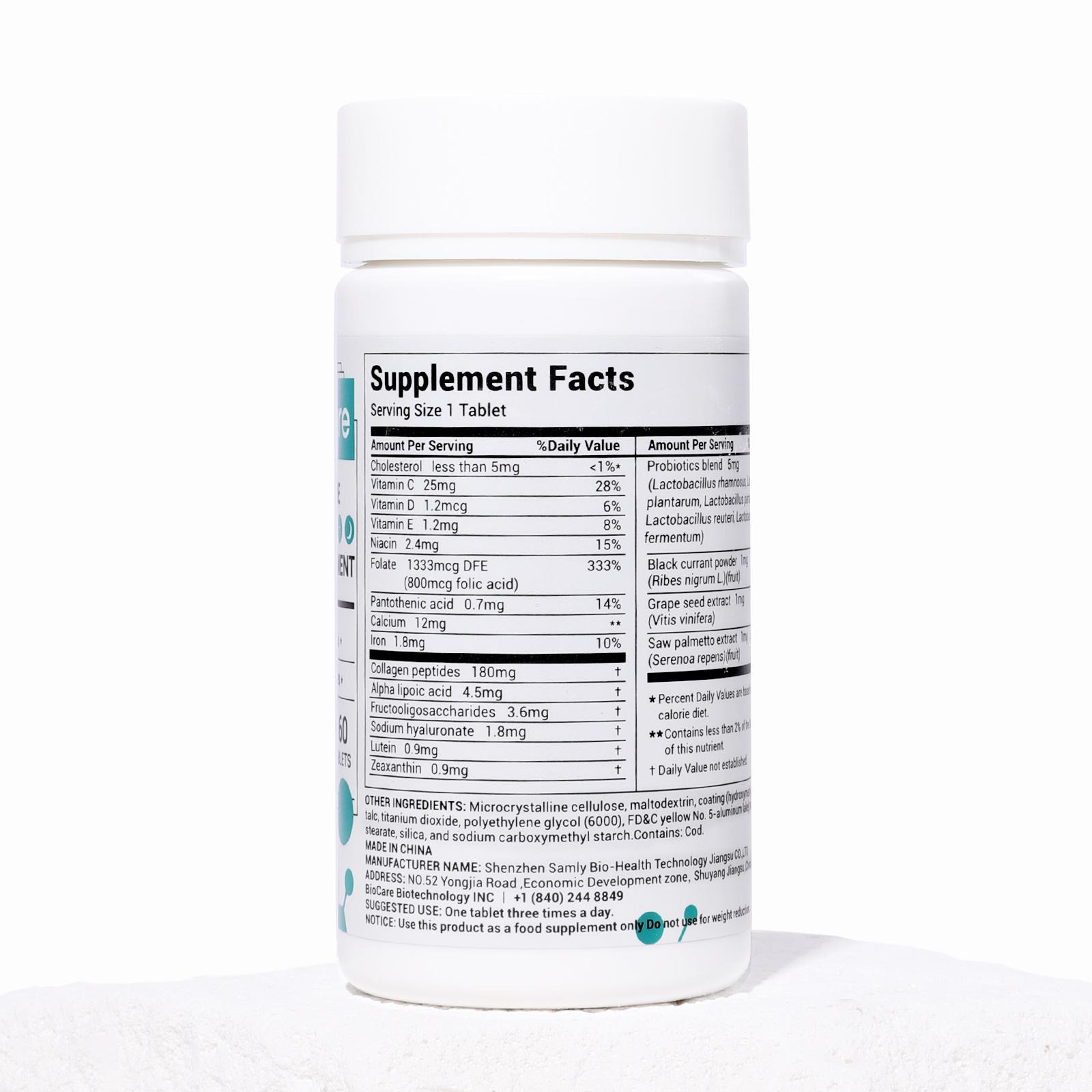 DrBioCare Collagen, Vitamin & Mineral, Contains Vitamin d3, Vitamin C, Probiotics,Vitamin E, Vitamin b & Multivitamin Healthcare Supplement Edible Fitness