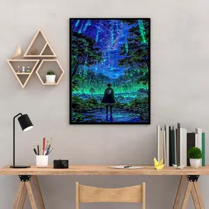 Attack on Titan Eren Yeager Manga Poster – Starry Night Anime Wall Art, Manga Decor & Gift