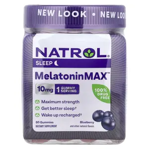 Natrol MelatoninMax™, Blueberry, 10 mg, 80 Gummies
