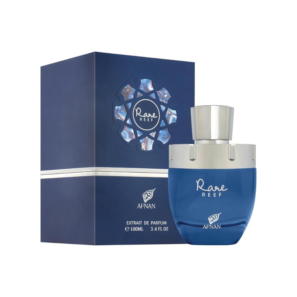 Afnan Rare Reef Extrait De Parfum Unisex 3.4 oz | Aromatic Fruity Fragrance | Fresh, Green & Comforting Scent for Women and Men