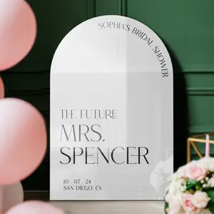 The Future Mrs Arched Bridal Shower Welcome Sign