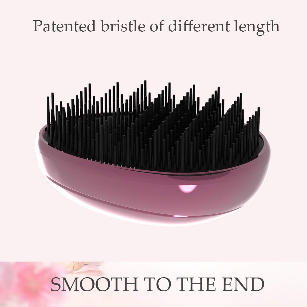 TYMO Detangling Brush - Three-Tiered Design for Knots & Tangles, Soothing Scalp Massager - Haircare