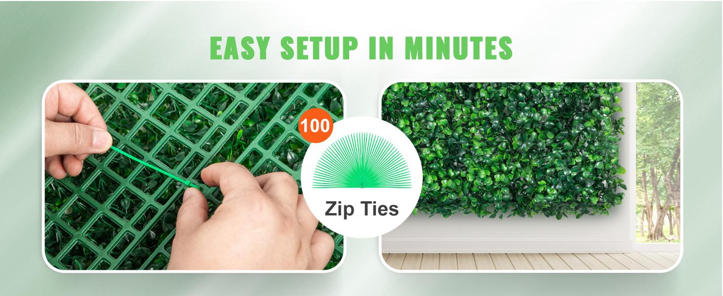 【Summerfinds】VEVOR Artificial Boxwood Panels 24 PCS 20"x20" Boxwood Hedge Wall Panels for Decoration of Outdoor IndoorGardenFence & Backyard Decorating Home GoodsRoom DecorHome Accessories, House Decor, Entryway Decor,campingessentials,outdoorfurniture, W