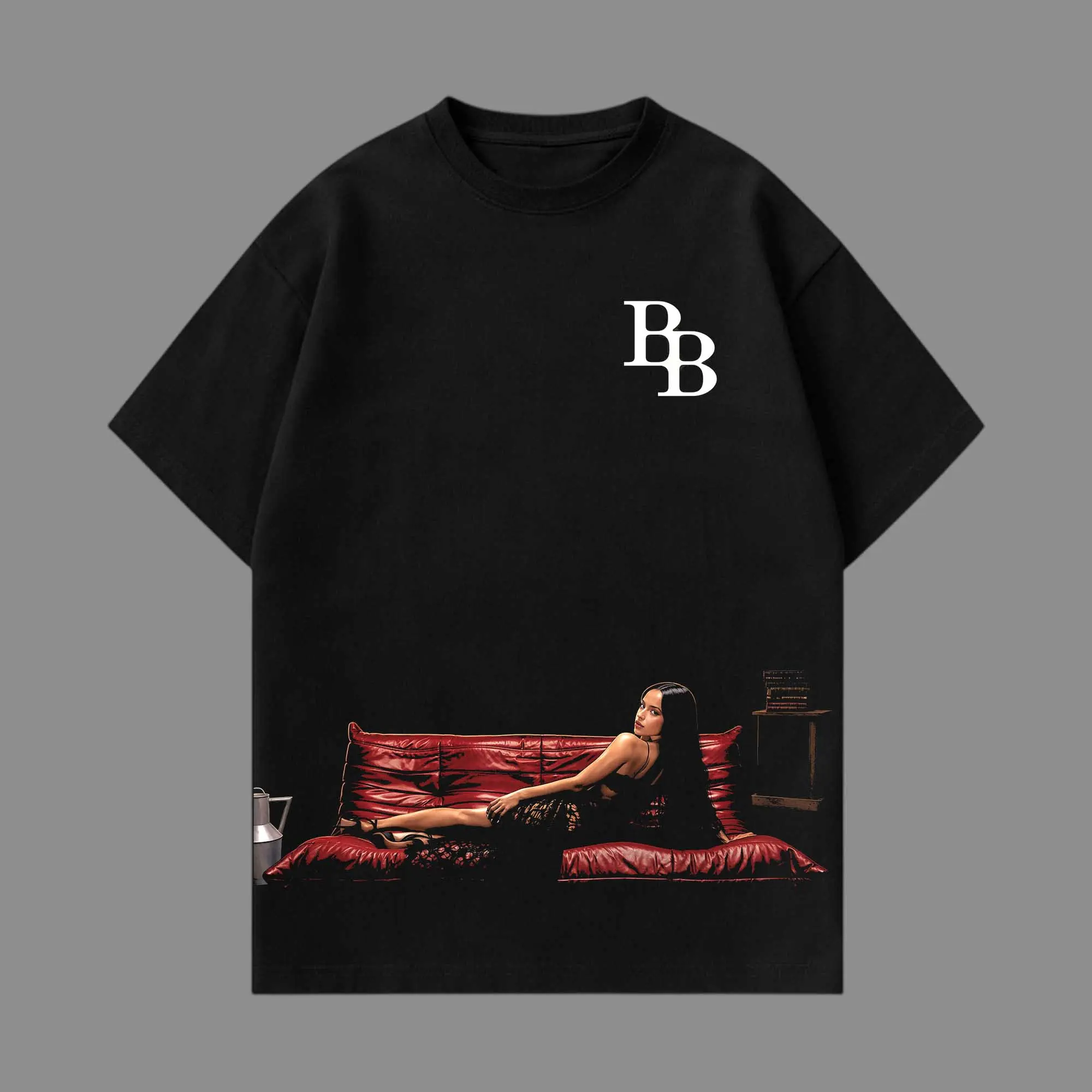 New Album Baraja Bendita Compact Disc Premium Cotton T-Shirt - La Becky La Bichota Latin Queen Graphic Tee, Latin Pop Concert Tour Merch, Cute Festival Summer Shirt, Unisex Gift for Latin Fans
