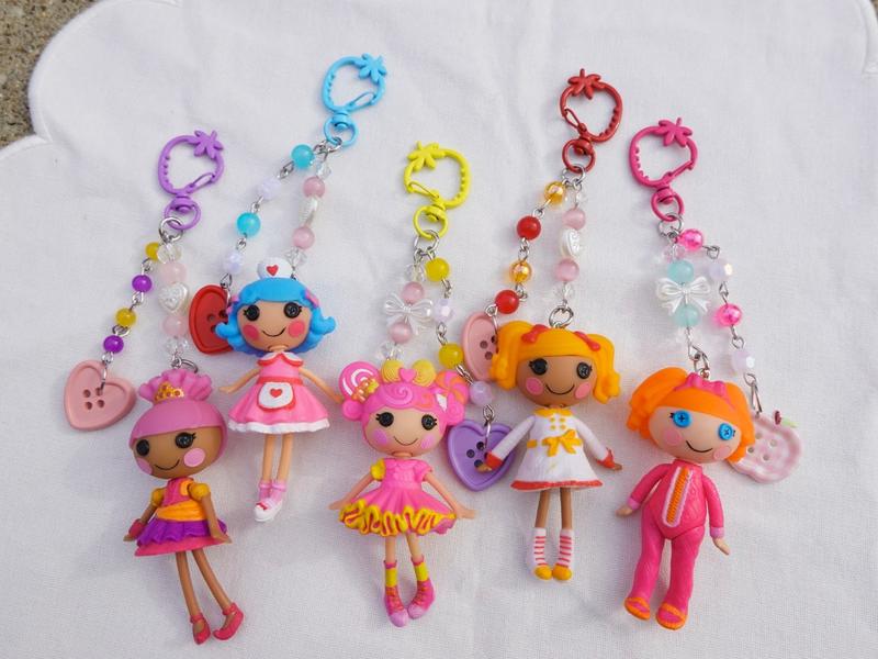 Mini Lalaloopsy Keychain - Handmade Mini Figure Keychain with Pastel Aesthetic & Kawaii Accessory