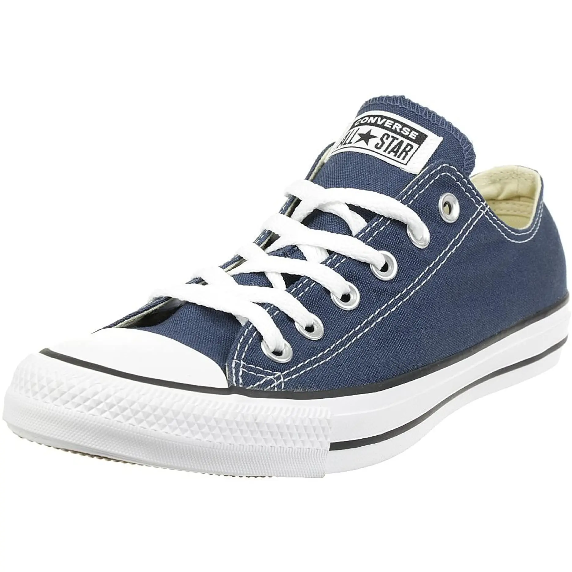 Converse Chuck Taylor All Star Low Top Canvas Sneakers, Unisex Navy Casual Shoe with OrthoLite Insole for Comfort, Walking Shoes, Footwear, Sports Shoes