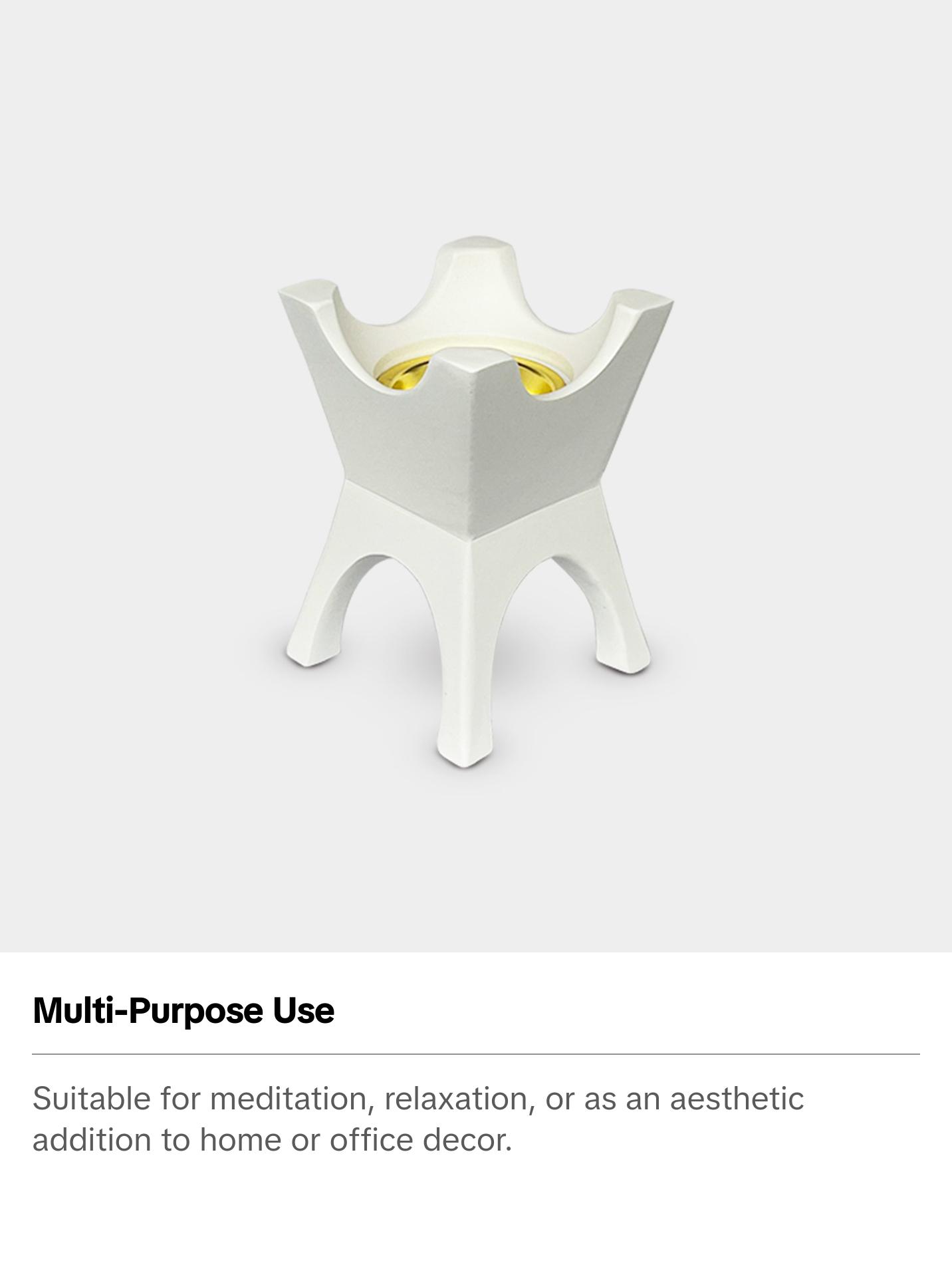 Compact Modern Incense Burner - Perfect for Home and Office Use