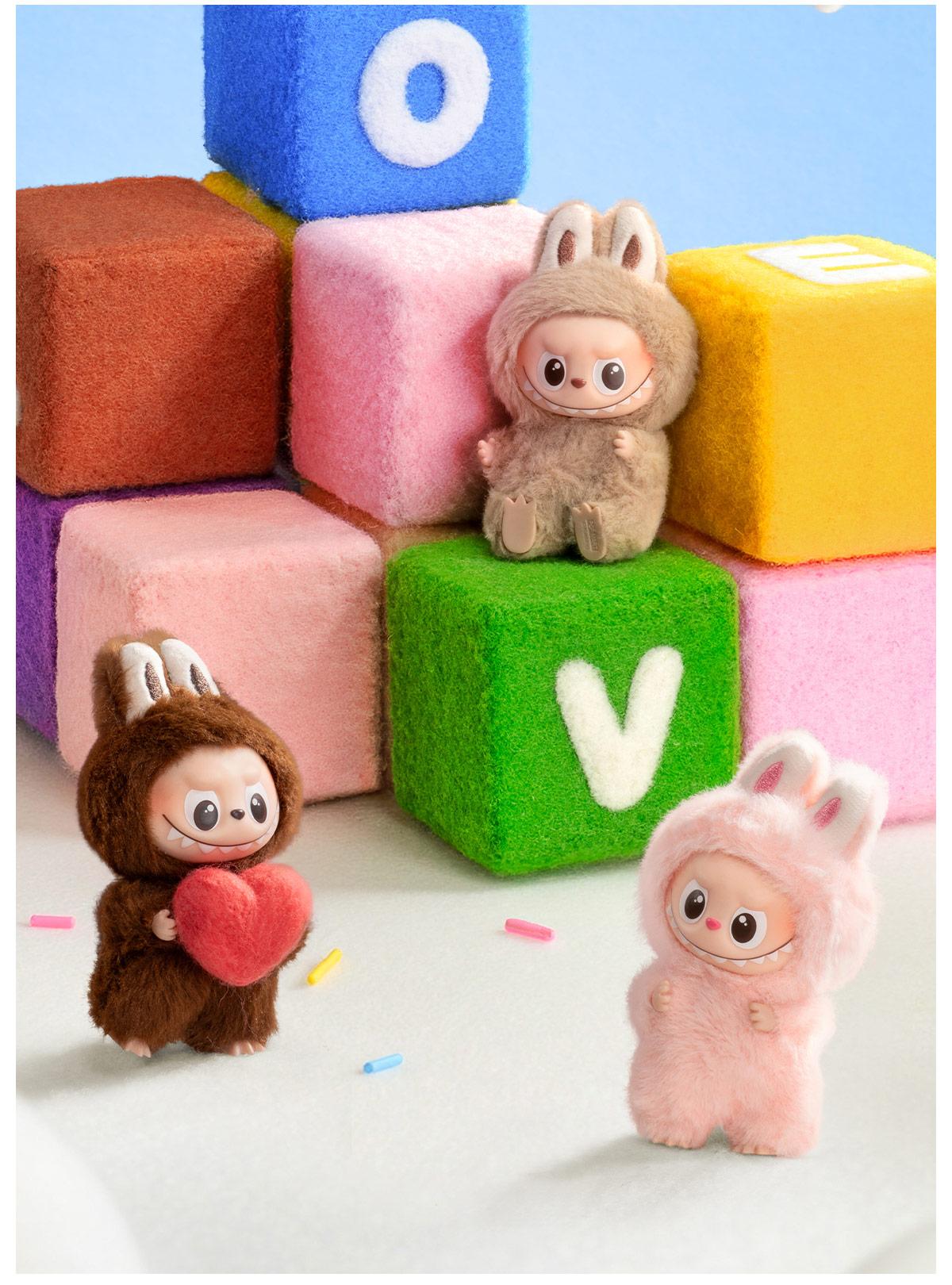 POP MART THE MONSTER Pin for Love Series - Vinyl Plush Pendant blind box (A-M), Labubu Collectible Toys-2.0