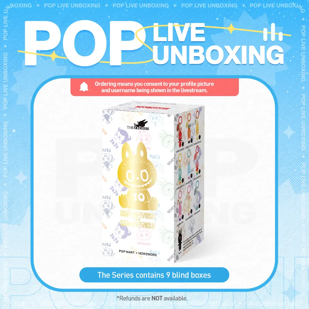 [POP NOW]THE MONSTERS 10th Anniversary Series Figures Blind Box POP MART