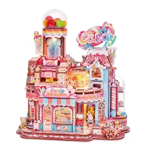 TONECHEER DIY 3D Puzzle Transmission Model Kit (Candy Workshop)