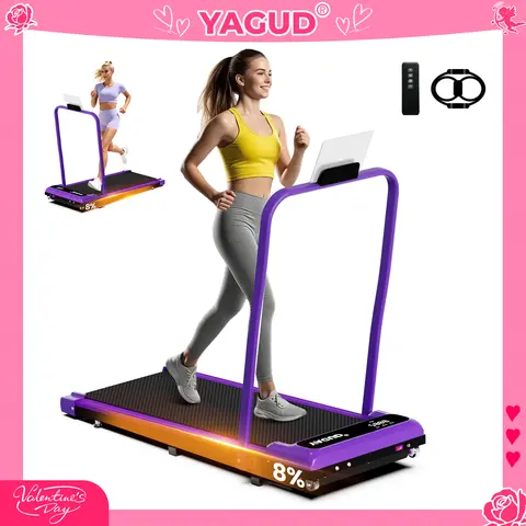 【YAGUD】Walking Pad Treadmill with Manual Incline, LED Display, Remote Control, 330 LBS Capacity – Under Desk Treadmill for Home SpringStatements