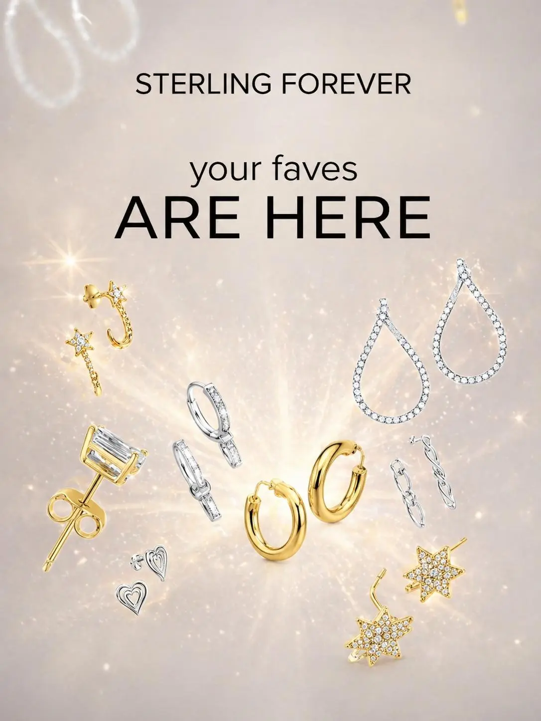 Sterling Forever Earring Mystery Bundle, Earrings Jewelry, Casual Earrings Set, Earring Set, High Quality Earrings