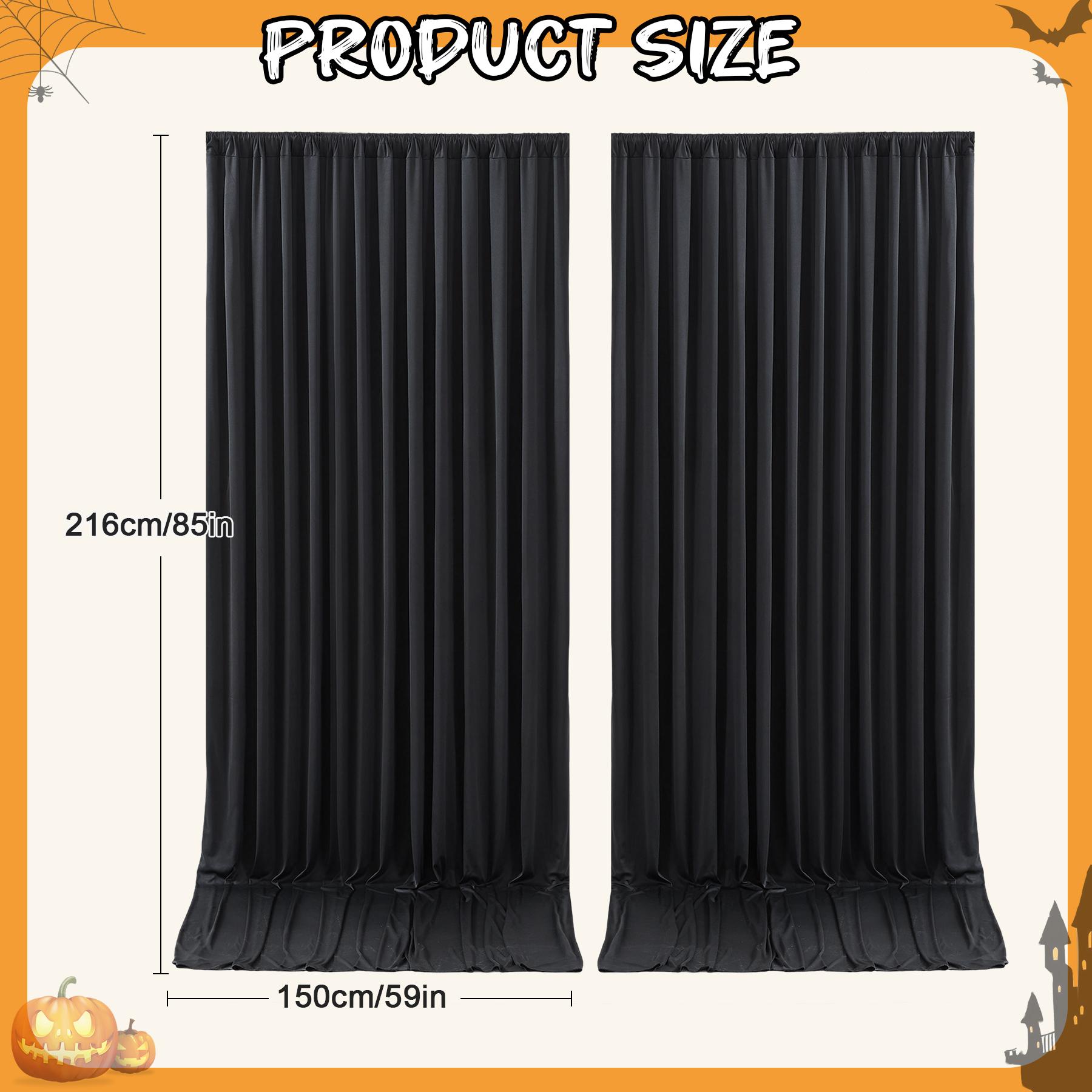 Wrinkle-Free Polyester Backdrop Curtain Set, 6-Pack Fabric Panels for Photoshoot Backdrops & Christmas Party Decoration Supplies, 5x7ft/5x10ft Banners Compatible with Fairy Garlands, Balloons, Home Decor,summerwins Wrinkle-Free Polyester Backdrop Curtain Set, 6-Pack Fabric Panels for Photoshoot Backdrops & Christmas Party Decoration Supplies, 5x7ft/5x10ft Banners Compatible with Fairy Garlands, Balloons, Home Decor,summerwins