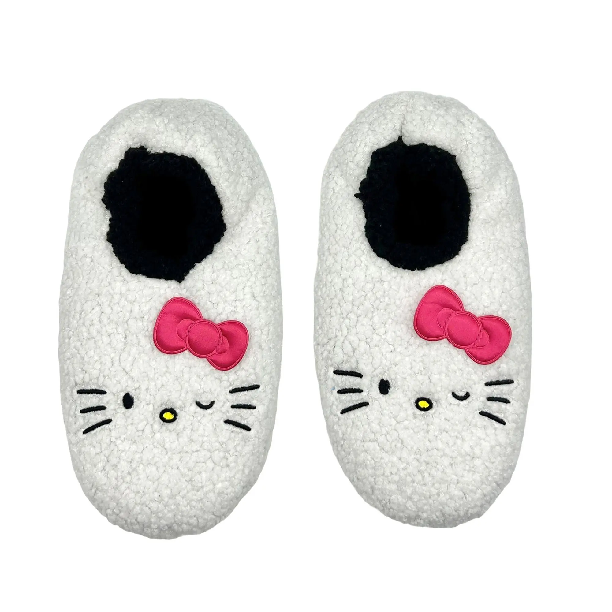 Ladies' Fuzzy Slipper Socks with Gripper Dot Bottoms