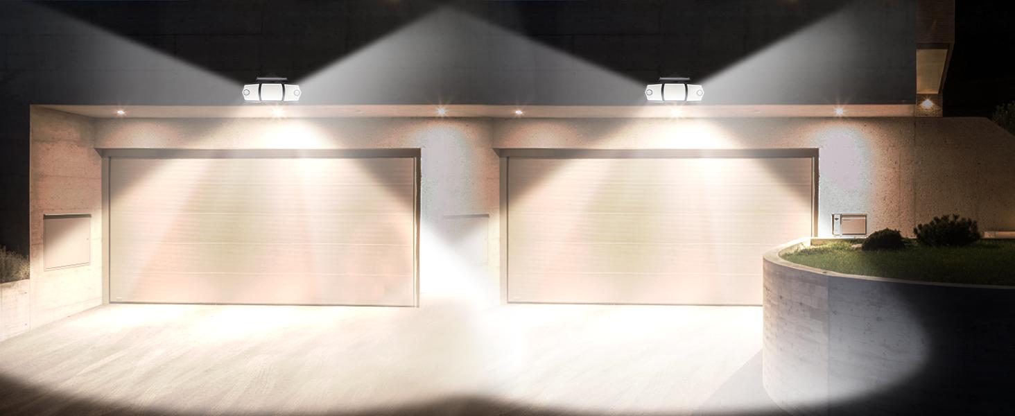 VIVOHOME Linkable Solar Flood Lights Outdoor, 2 Adjustable Motion Sensors Security Lights with 3 Heads, 2500LM, IP65 Waterproof, Solar Powered for Outside, Yard, Porch, Patio VIVOHOME Linkable Solar Flood Lights Outdoor, 2 Adjustable Motion Sensors Security Lights with 3 Heads, 2500LM, IP65 Waterproof, Solar Powered for Outside, Yard, Porch, Patio