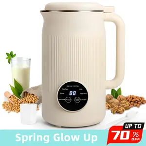 8 in 1 Automatic Nut Milk Maker Machine, 50oz Multi-Functional Soy Milk Maker with 8 Blades, Plant-Based, Oat, Almond,  with 12h Timer, Heating, Auto-clean, Keep Warm,for Valentine’s Day Gift