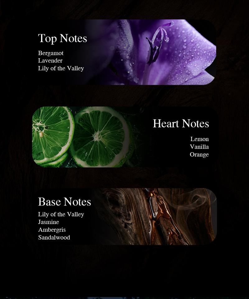 PHOFAY Weightless Eau de Parfum Beads Lavender & Sandalwood Zen Scent for Sleep & Meditation Alcohol-Free Perfume 50ml Valentine's Day gift