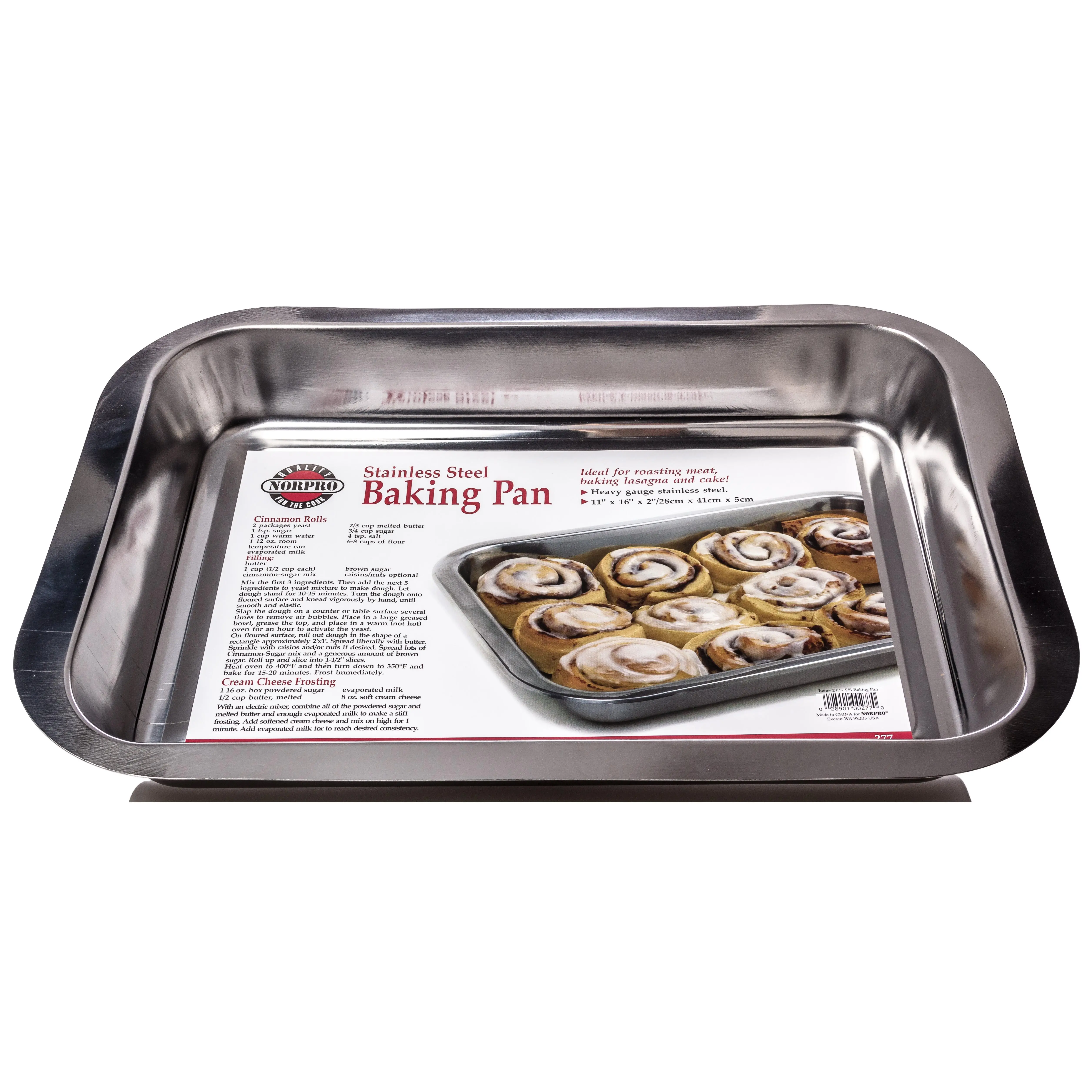 Norpro Lasagna Pan, Stainless Steel, 16 x 11 x 2 inch