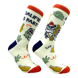Men's Koalified to Party Socks Funny Partying Drinking Smoking Koala Joke Footwear Funny Graphic Socks Comfortable Fitted Spandex Cotton Men's Koalified to Party Socks Funny Partying Drinking Smoking Koala Joke Footwear Funny Graphic Socks Comfortable Fitted Spandex Cotton