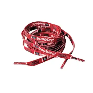 i love boobies! Red Shoelace Set