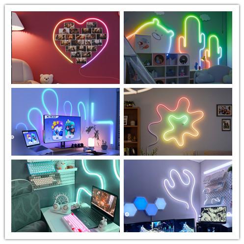 Lepro N1 AI Smart RGB Neon Rope Lights, Featuring LLM AI-Generated Lighting Effects, LightBeats Music Sync, Color Segment DIY Voice Control via App, Wi-Fi & Bluetooth Enabled for Christmas, Living Room and Bedroom Wall Decor -1