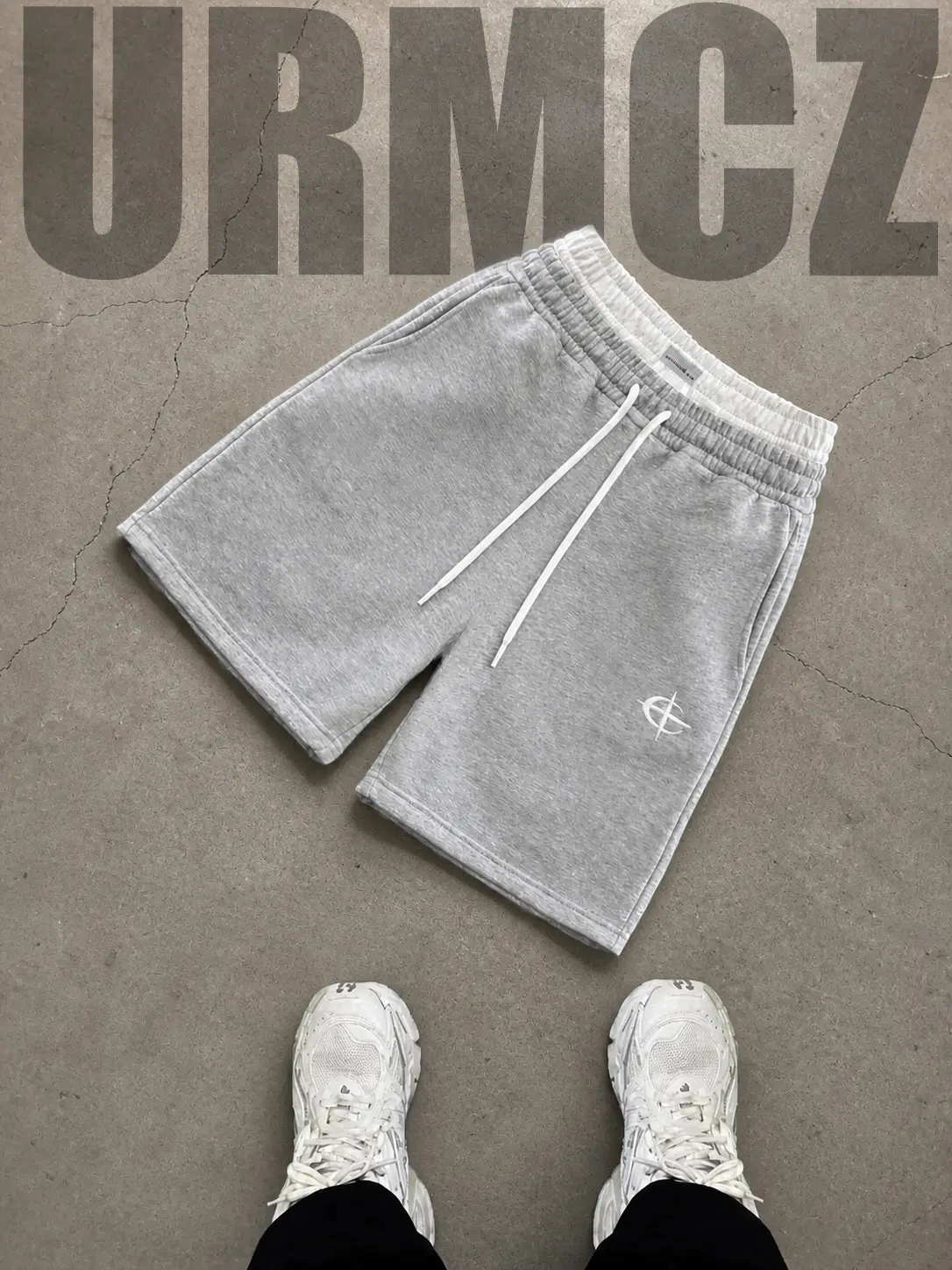 Men's Mid-Length Sweat Shorts - Minimalist Solid Athletic Shorts with Logo Detail, Drawstring Elastic Waistband, and Side Pockets for Golf & Travel,summer,casual athletic short,swimming,zipper,everyday,street,style,design, ,regular,fit,casual str,quarter,