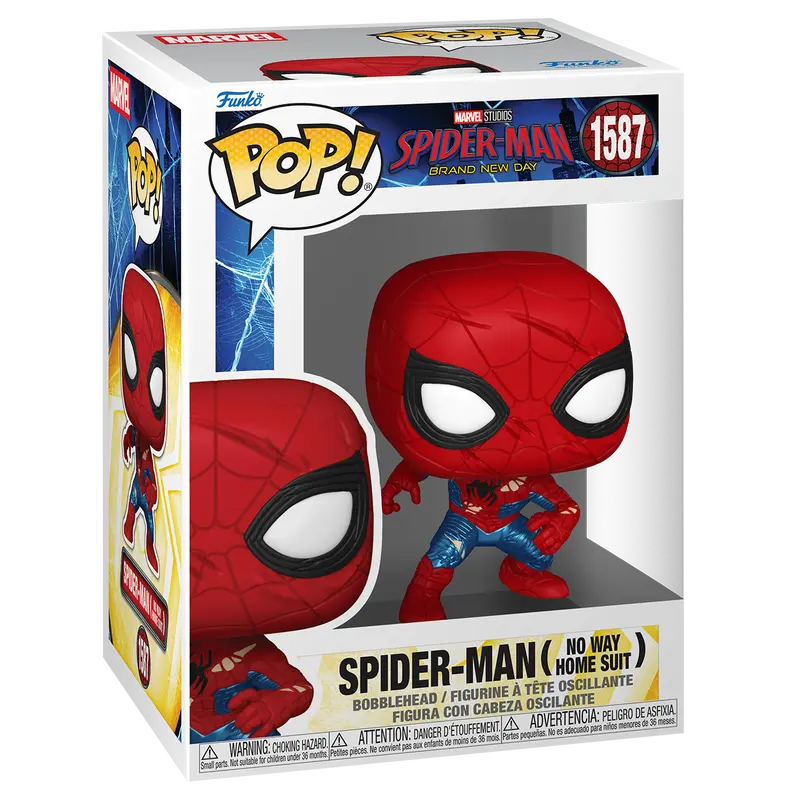 Funko Pop! Spider-Man: Brand New Day - Spider-Man (No Way Home Suit) #1587 Collectible Pop Vinyl Figure