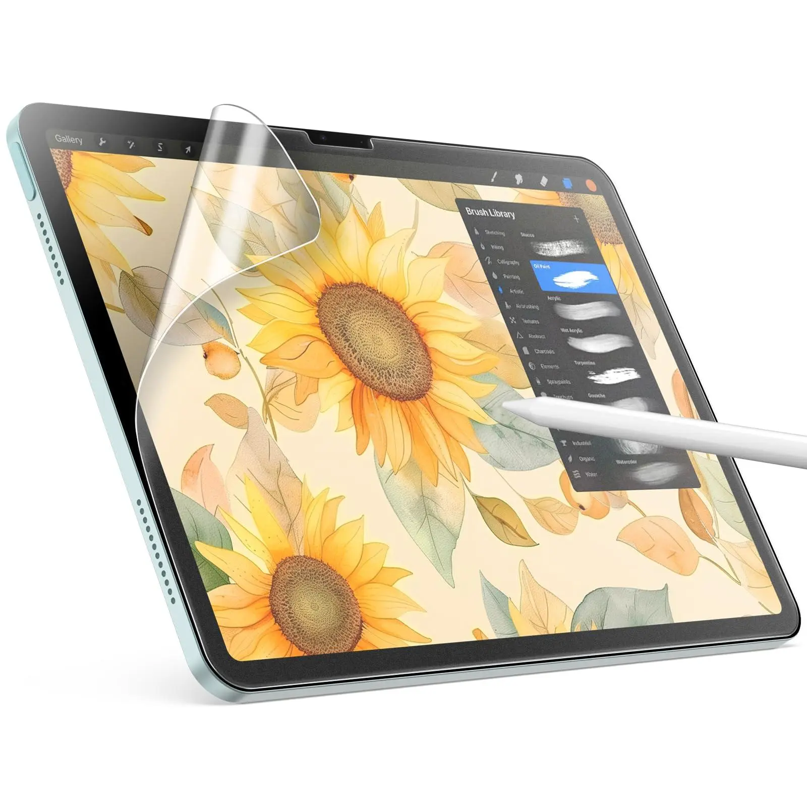 JETech Paper Screen Protector for iPad Air 11-Inch M4/M3/M2 (2026/2025/2024), Anti-Glare, Matte PET Film for Drawing, 1-Pack